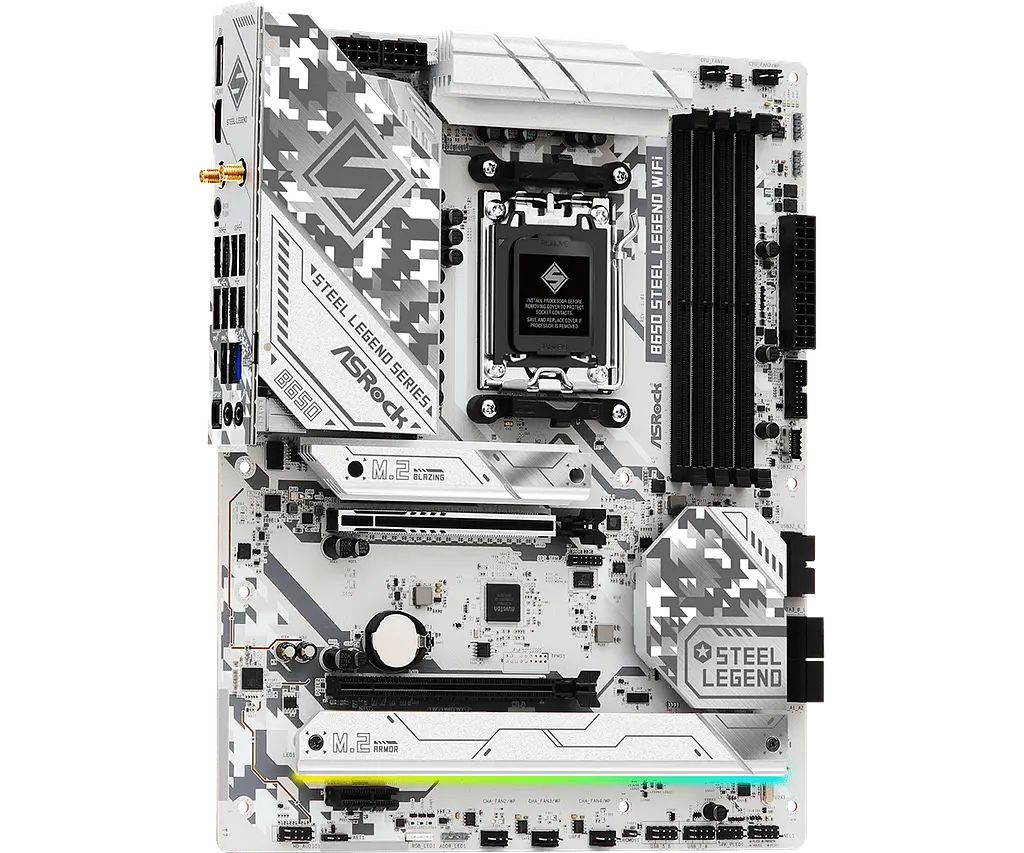 Материнська плата ASRock B650 Steel Legend Wi-Fi Socket AM5 (B650 STEEL LEGEND WIFI) - фото 3
