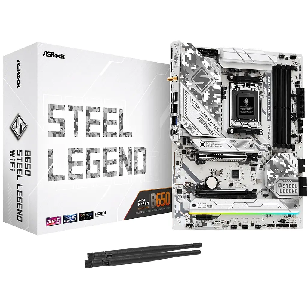 Материнская плата ASRock B650 Steel Legend WiFi Socket AM5 - фото 5