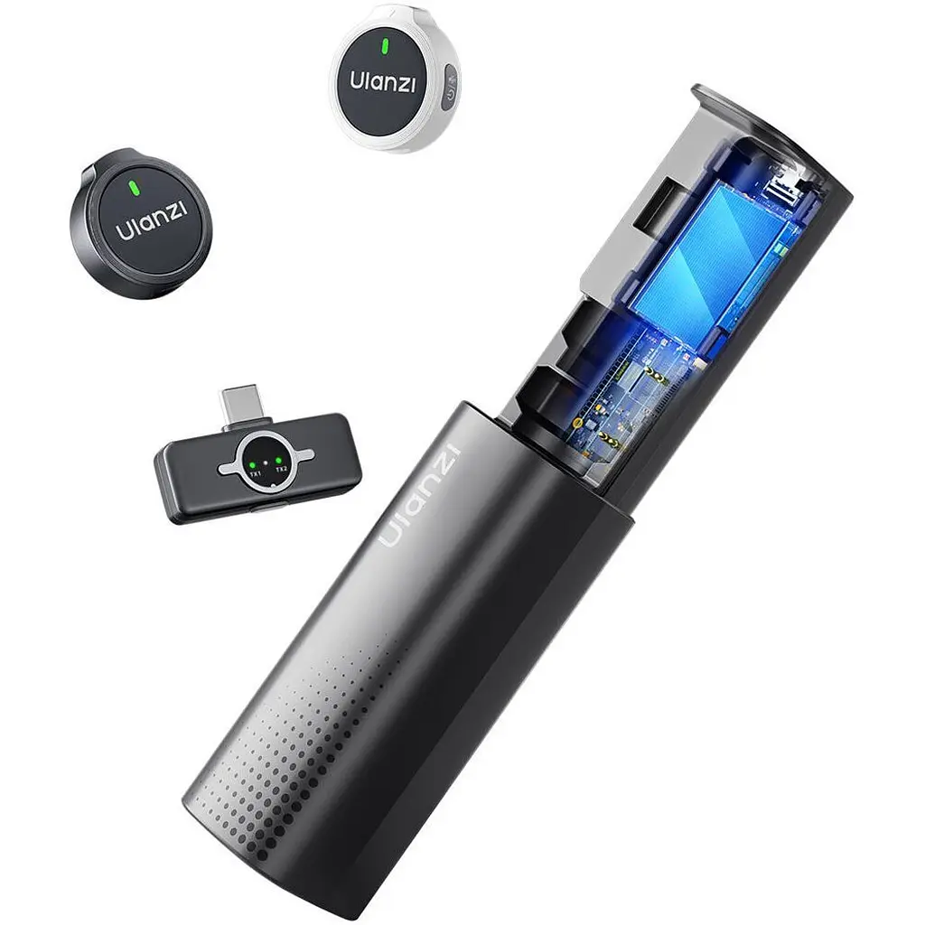 Мікрофонна радіосистема Ulanzi A21 USB-C Black/White (A055) [161994] - фото 3
