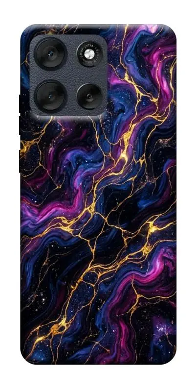 TPU чохол Demsky Purple space marble для Motorola Moto G56 5G