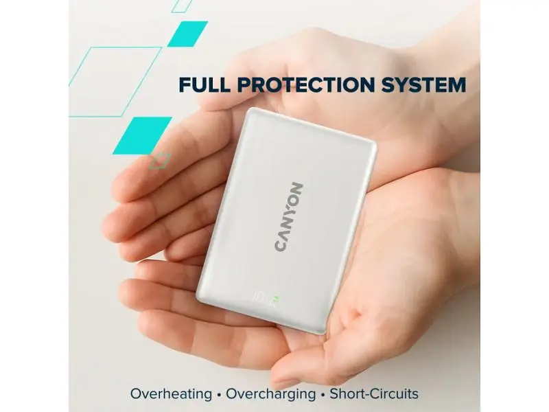 Зовнішній акумулятор (Power Bank) Canyon On Power 511 with MagSafe Star Grey (CNS-CPB511G) - фото 5