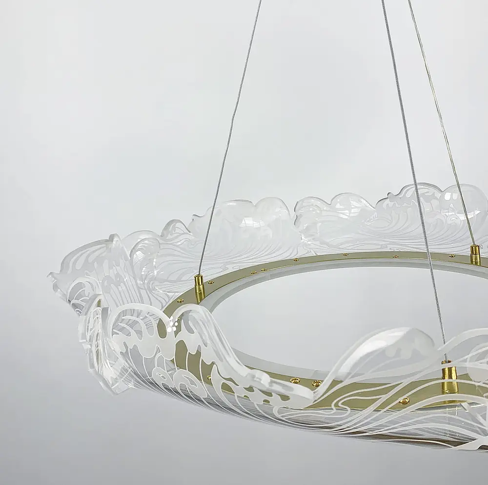 Элегантная люстра в виде волн Ст. D 5022 | Line F - фото 2