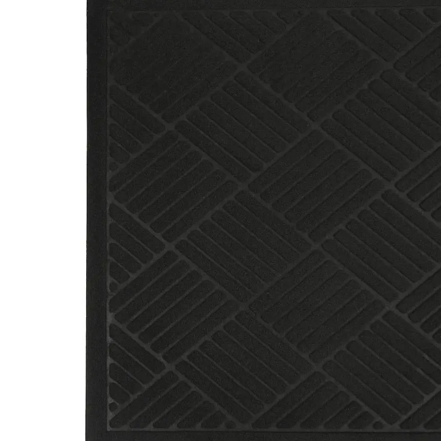 Килимок придверний Eco Fabric Смужки без кромки чорний 60 х 90 см (6090-007) - фото 3