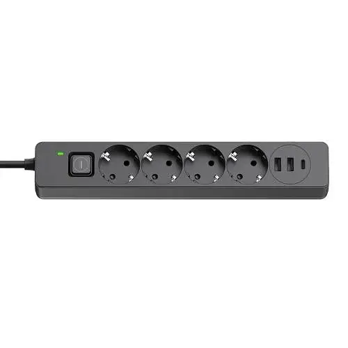 Мережевий фільтр , 4 розетки, 5 м, Black ColorWay teh0028195 - фото 3