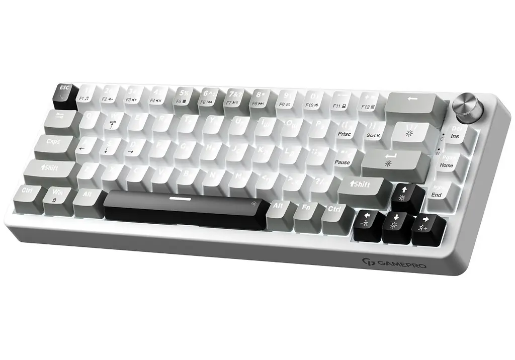 Клавіатура ігрова механічна GamePro GPMK-116 Genesis Silver light USB Red Swich Hot-Swap N-KRO Grey - фото 2