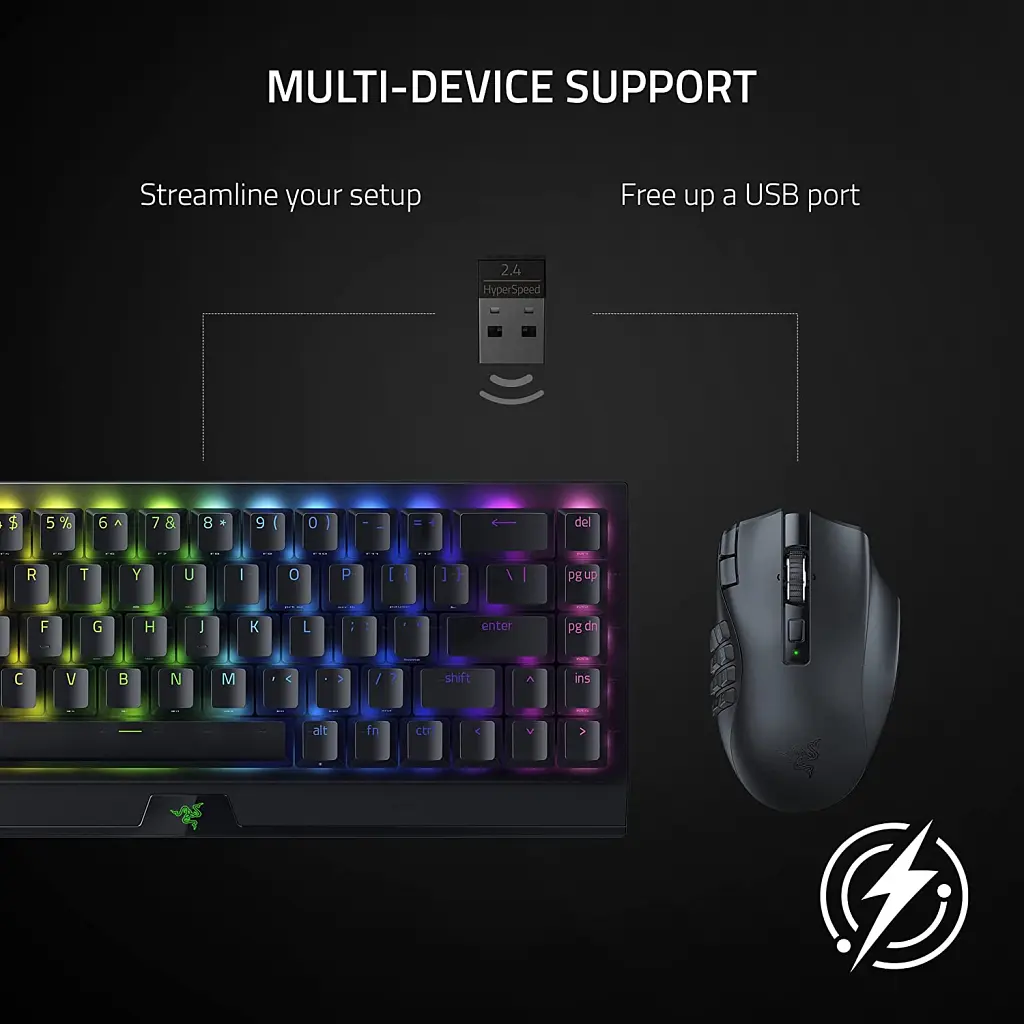 Мишка Razer Naga V2 Hyperspeed Wireless Black (RZ01-03600100-R3G1) - фото 4
