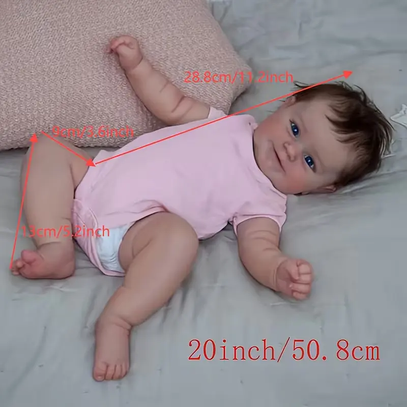Лялька Реборн 50 см вінілова реалістичний пупс Reborn Baby Princess К0100802 - фото 3