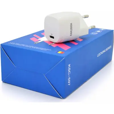 Зарядний пристрій iKAKU USB-C PD20W white (KSC-597-LECHONG) - фото 2