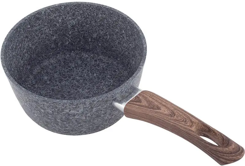 Ківш Grey Marble індукційний з антипригарним покриттям Kamille Ø16х7,5 см kuh0011227