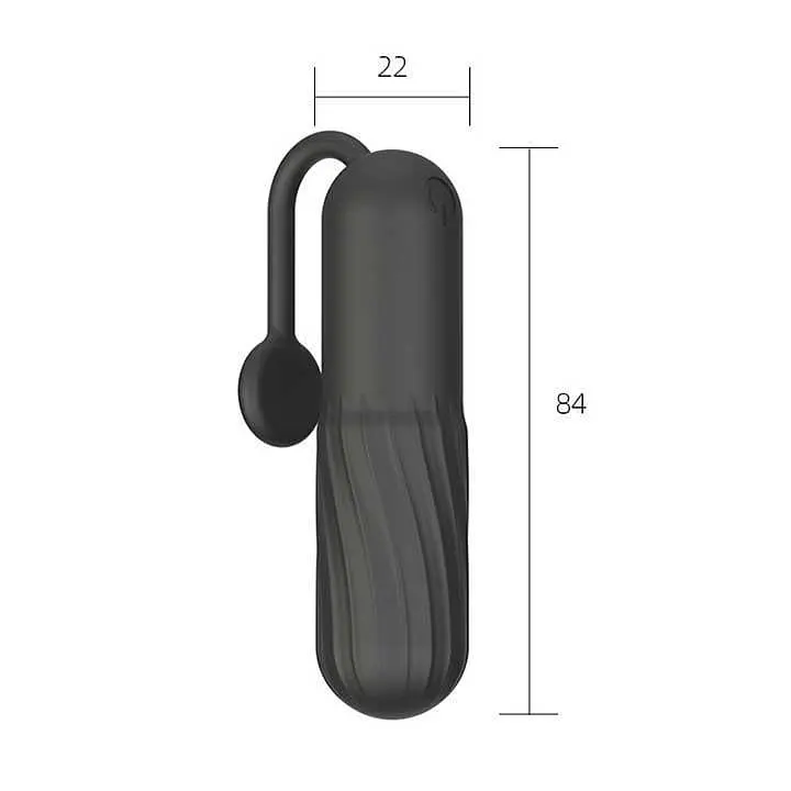 Виброшарик с хвостиком 10 режимов USB 8,4 см Черный K0600-1 - фото 3