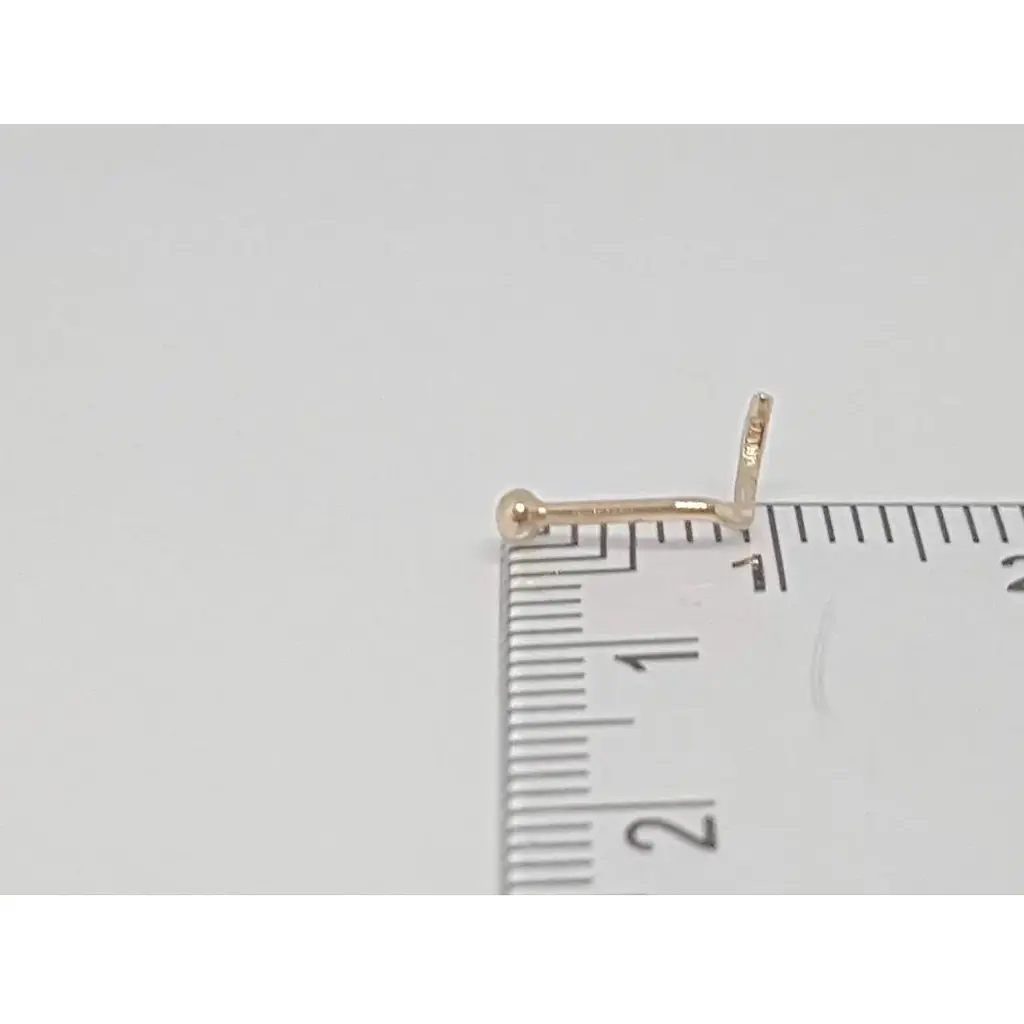 Золота сережка-пірсинг Dear в ніс Dear. 1004 - фото 4