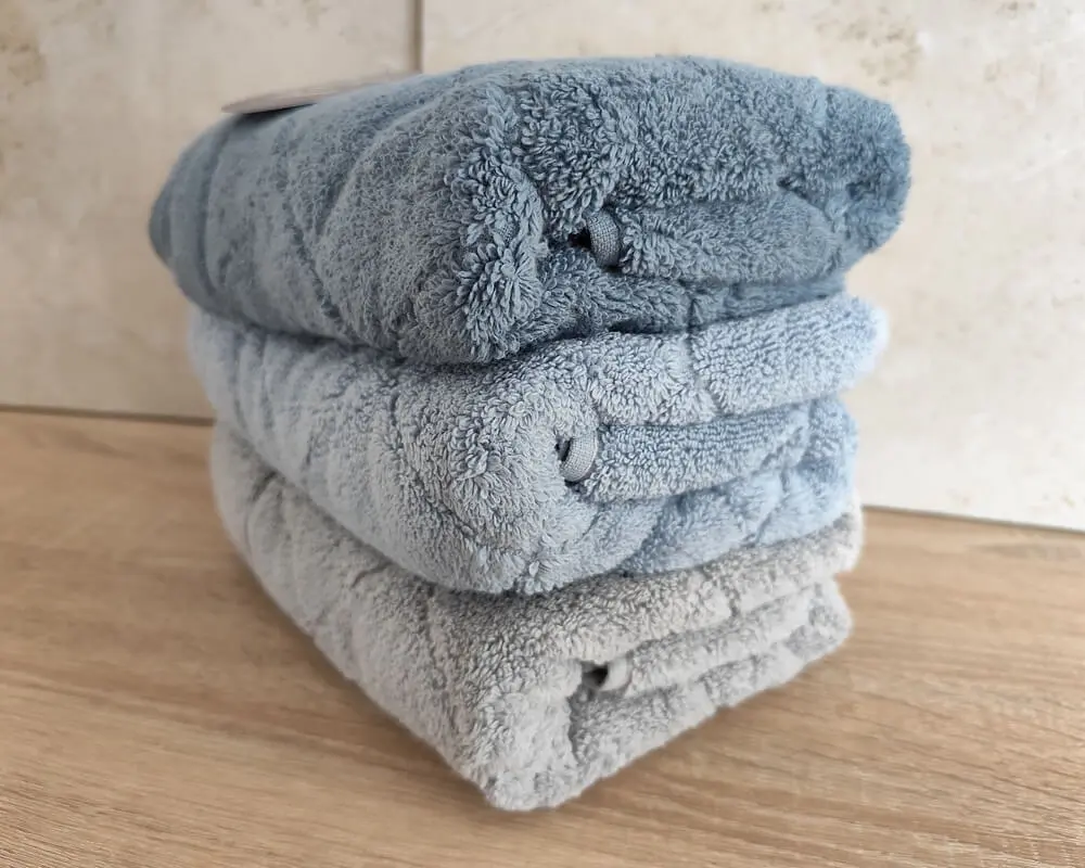 Набір турецьких махрових рушників Cestepe MicroCotton Premium 3 штуки 50x90 Eva 1 щільність 600 г/м2 - фото 4