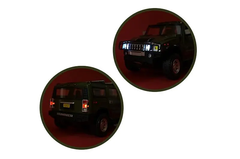 Машинка на радіокеруванні позашляховик Hummer H2 акумуляторна Powermotors PM1401, в коробці р.49x23x23см - фото 4