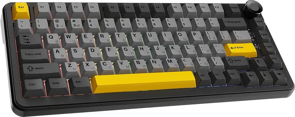 Клавіатура Ajazz AK820 MAX PLUS Daydream Switch Black Gray Yellow 3 (AK820MAX-DD-BGY) - фото 2