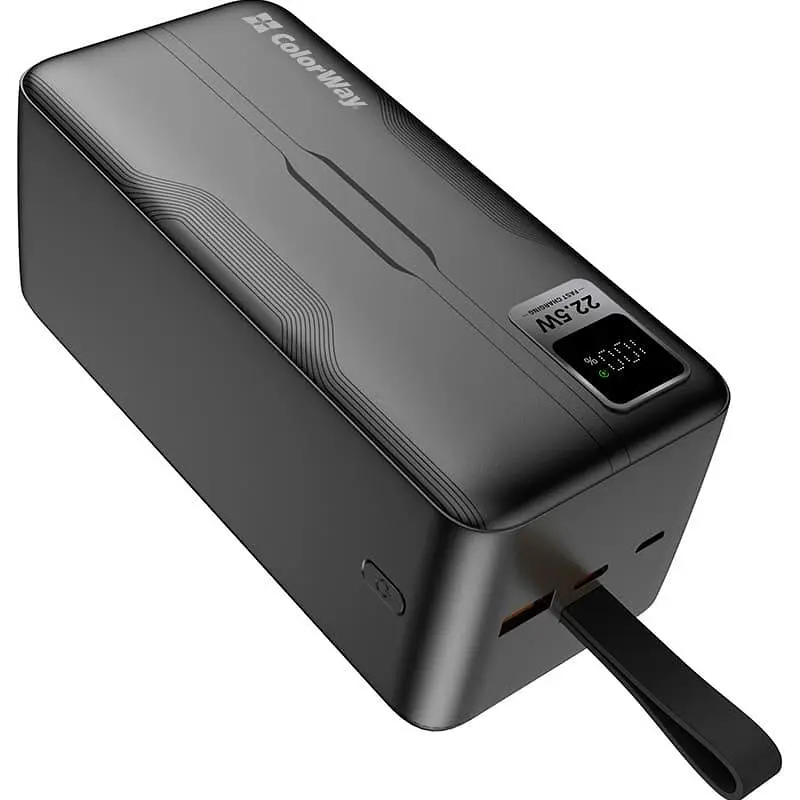 Павербанк ColorWay Black 50 000 mAh / 22.5 Вт (CW-PB500LPC5BK-PDD) - фото 4