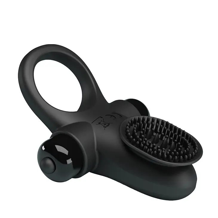 Ерекційне кільце - Pretty Love Vibrant Penis Ring II Black - фото 8