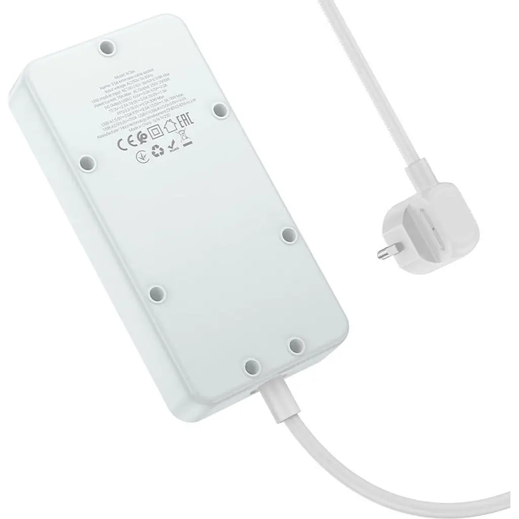 Мережевий фільтр Hoco AC8A Storm White [600101] [112739] - фото 4