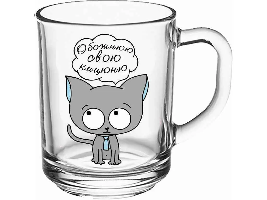 Чашка FARGLASS 250мл GREEN TEA Обожнюю свою кицюню
