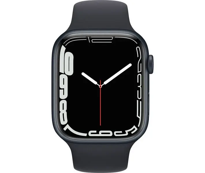 Смарт-годинник Apple Watch Series 7 GPS 45mm Midnight Aluminum Case with Midnight Sport Band (MKN53) Б/В [172524] - фото 2
