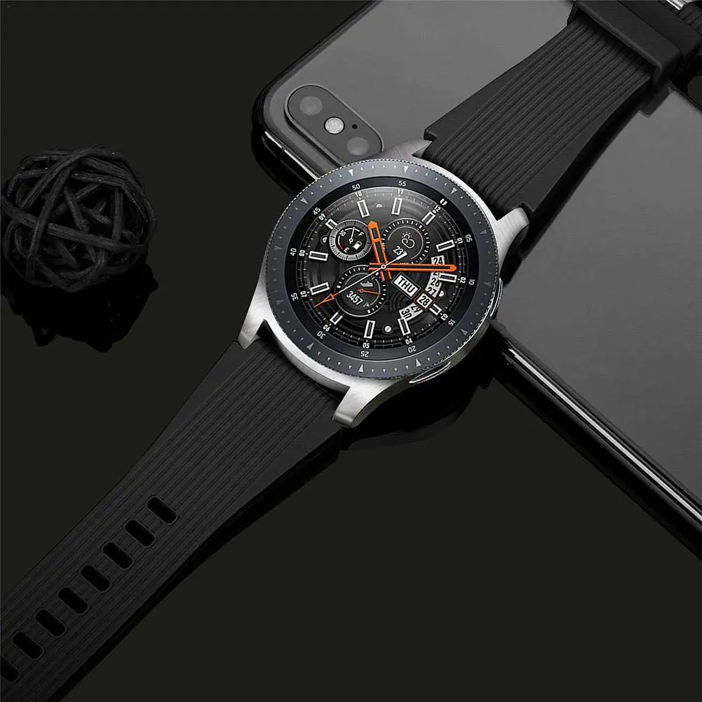 Ремінець 22 мм BeWatch ECO2 для Samsung Galaxy Watch 46mm | Samsung Gear S3 Чорний (1022101.3) - фото 3