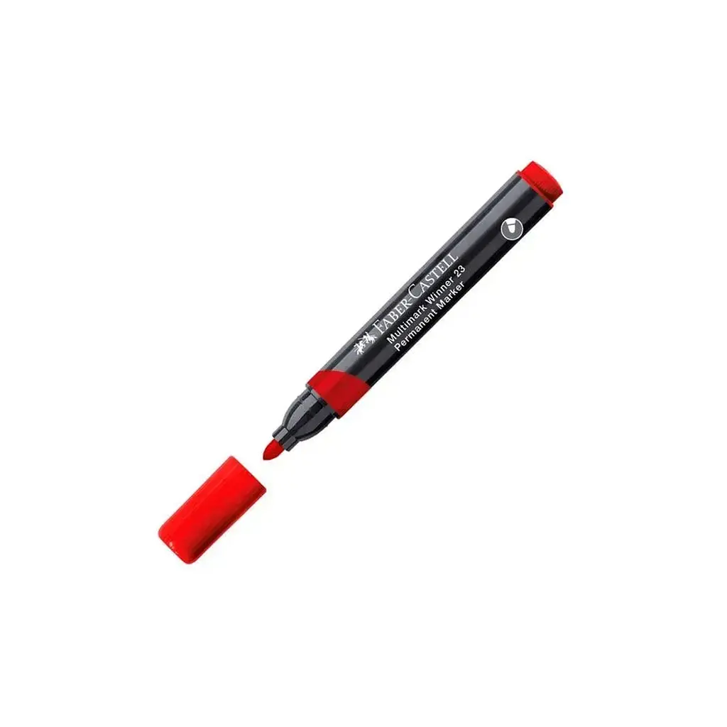 Маркер Faber-Castell перманентний Multimark Winner 23, колір червоний (32837)