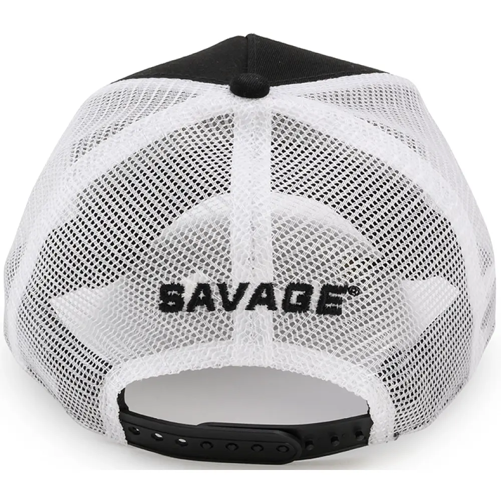 Кепка Savage Trucker hat W/WHITE Savage logo Білий/чорний - фото 2