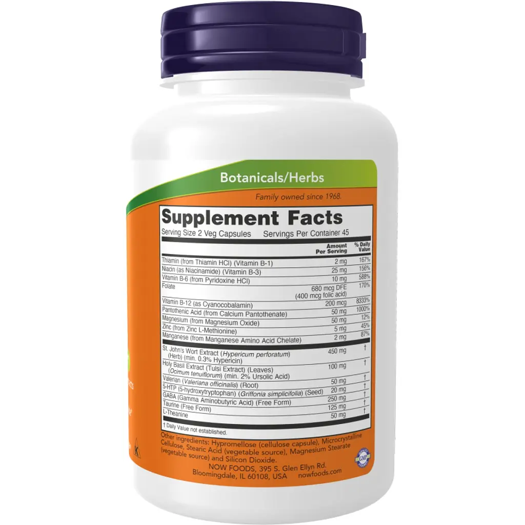 Добавка Now Foods Mood Support with St. John's Wort 90 капсул - фото 2