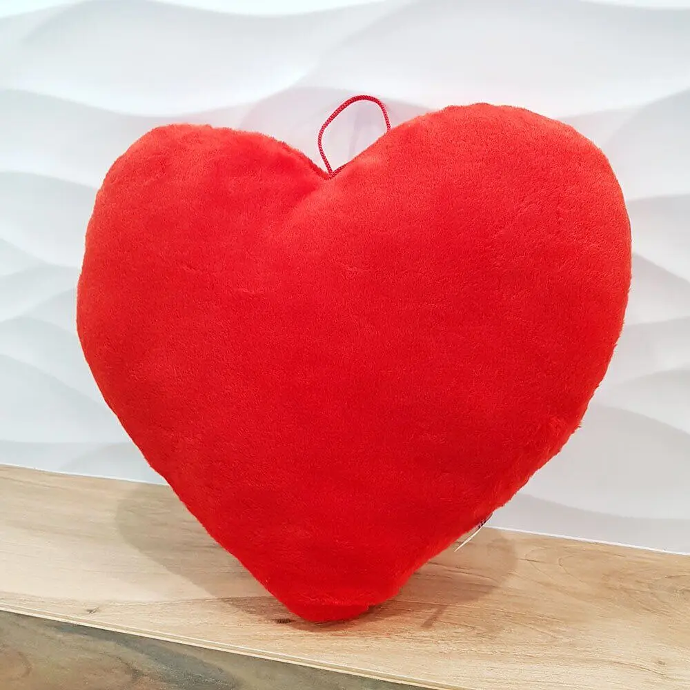 М'яка подушка Серце дівчинка 34см - фото 2