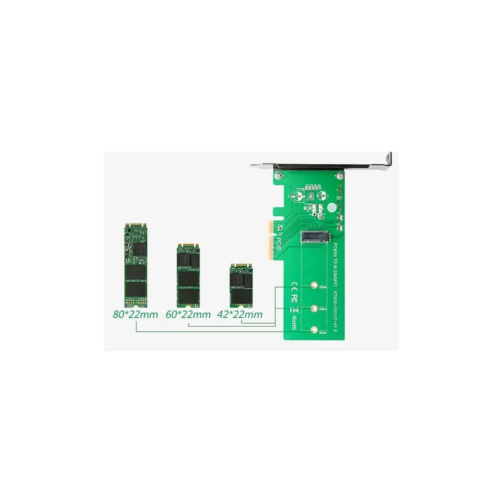 Контролер M.2 PCIe SSD to PCI-E Maiwo (KT016) - фото 8