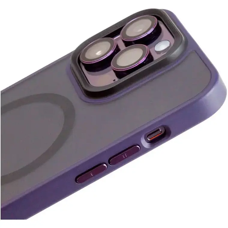 Чохол Blueo Frosted Anti-Drop with MagSafe для Apple iPhone 14 Pro Deep Purple [84455] - фото 4