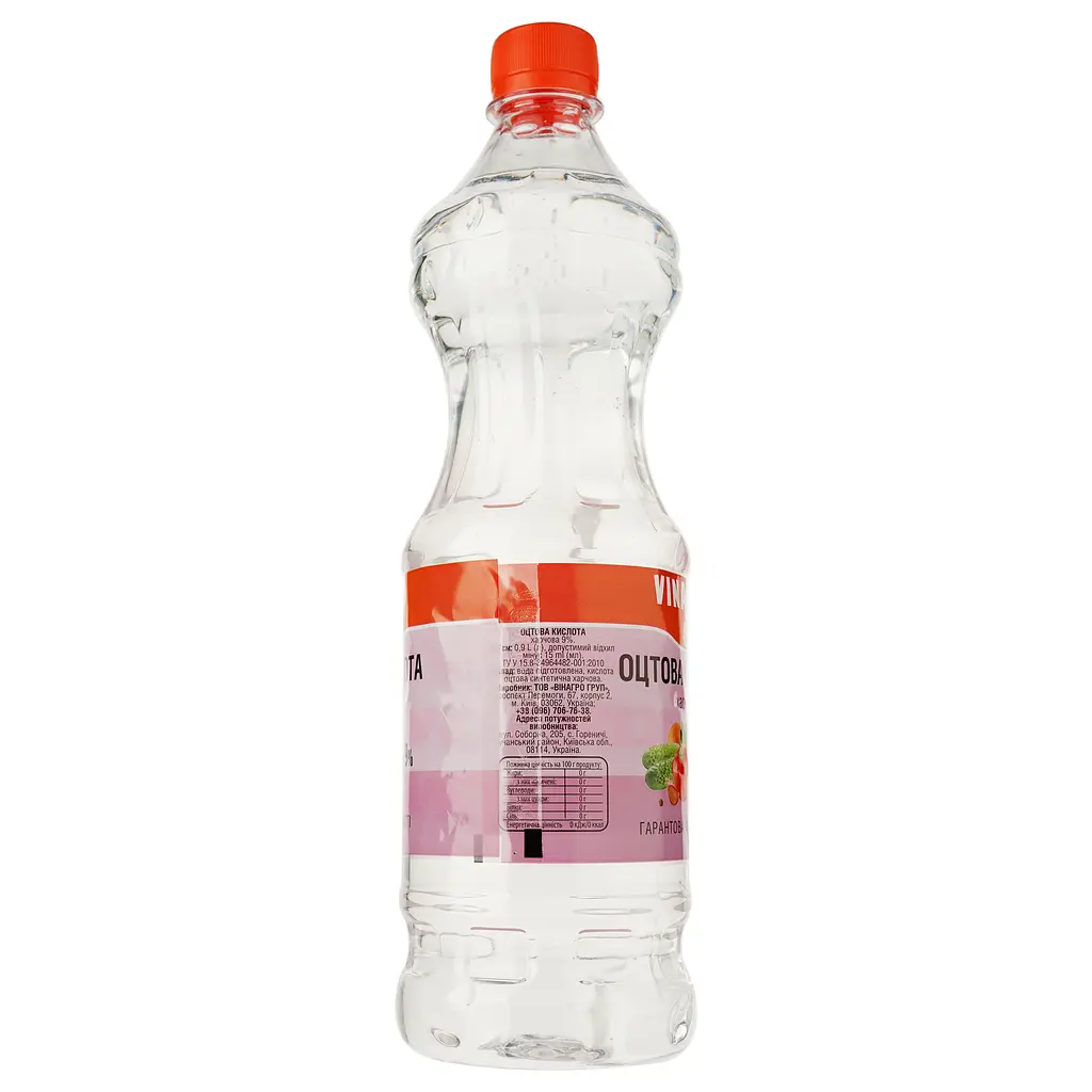 Кислота уксусная Vinagro пищевая 9%, 0,9 л - фото 3