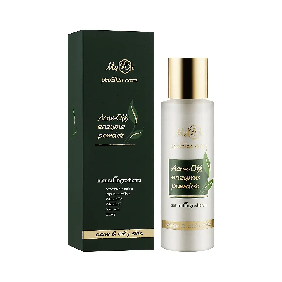 Протизапальна очищаюча ензимна пудра для проблемної шкіри Acne-off enzyme powder MyIDi 60 г