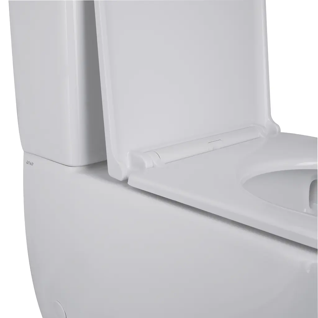 Унитаз-компакт Qtap Robin Ultra Quiet безободковый с сиденьем Soft-close QT13222128AUQ1W, Белый - фото 7