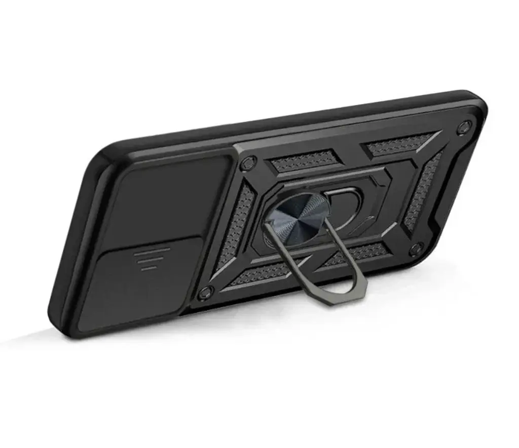 Чехол Primo Shockproof для Samsung Galaxy S26 Ultra (SM-S948) противоударный, с подставкой и шторкой камеры Black - фото 5