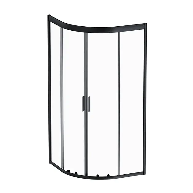 Душова кабіна AM.PM Gem 1/4 Round black W90UG-401-9090-BT