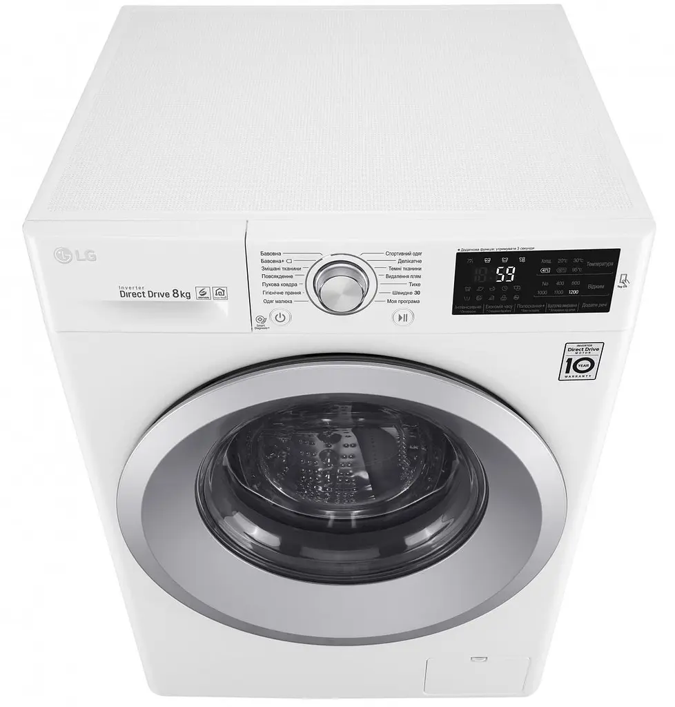 Стиральная машина LG F0J6NN0W фронтальная загрузка /6 кг/1000 об. в мин./глубина 45 см/А+++ (F0J6NN0W) - фото 4