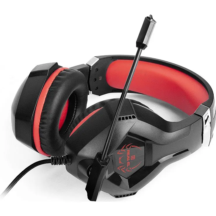 Ігрові навушники REAL-EL GDX-7575 Black/Red (EL124100042) [112556] - фото 3