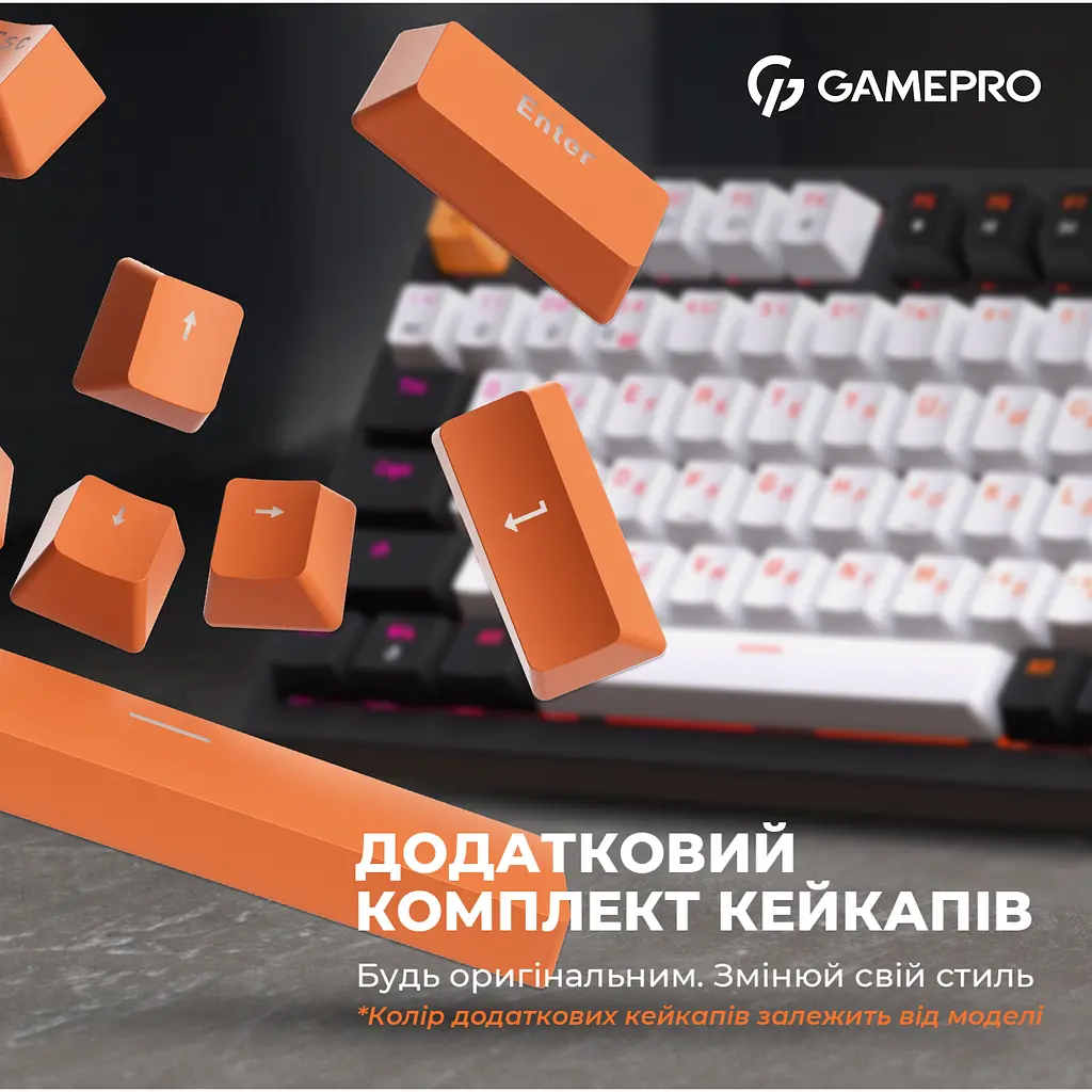 Клавиатура GamePro Red с Hot-Swap RGB Black проводная механическая (MK170B) - фото 6