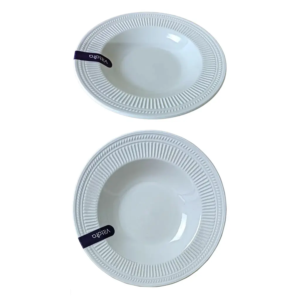 Тарелка глубокая Vittora Венера VT-P-1220VE 22 см (147182) - фото 2