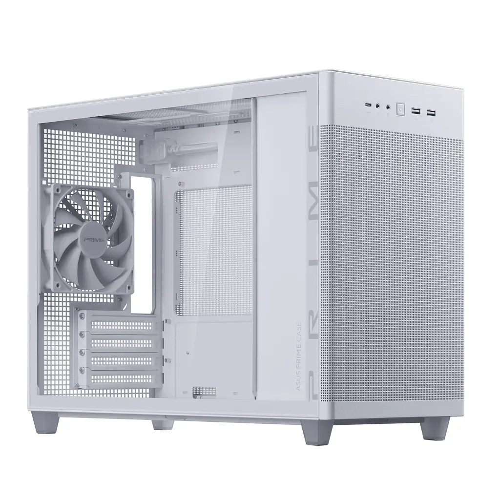 Корпус для ПК ASUS Prime AP201 White Tempered Glass (90DC00G3-B39010) - фото 2