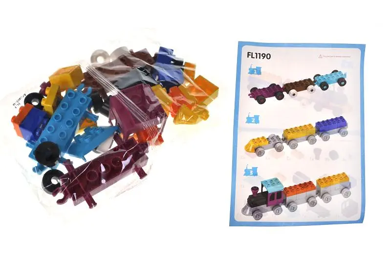 Конструктор FL1190 "Потяг" 34 дет. р.22x6x16 см YG Toys - фото 2