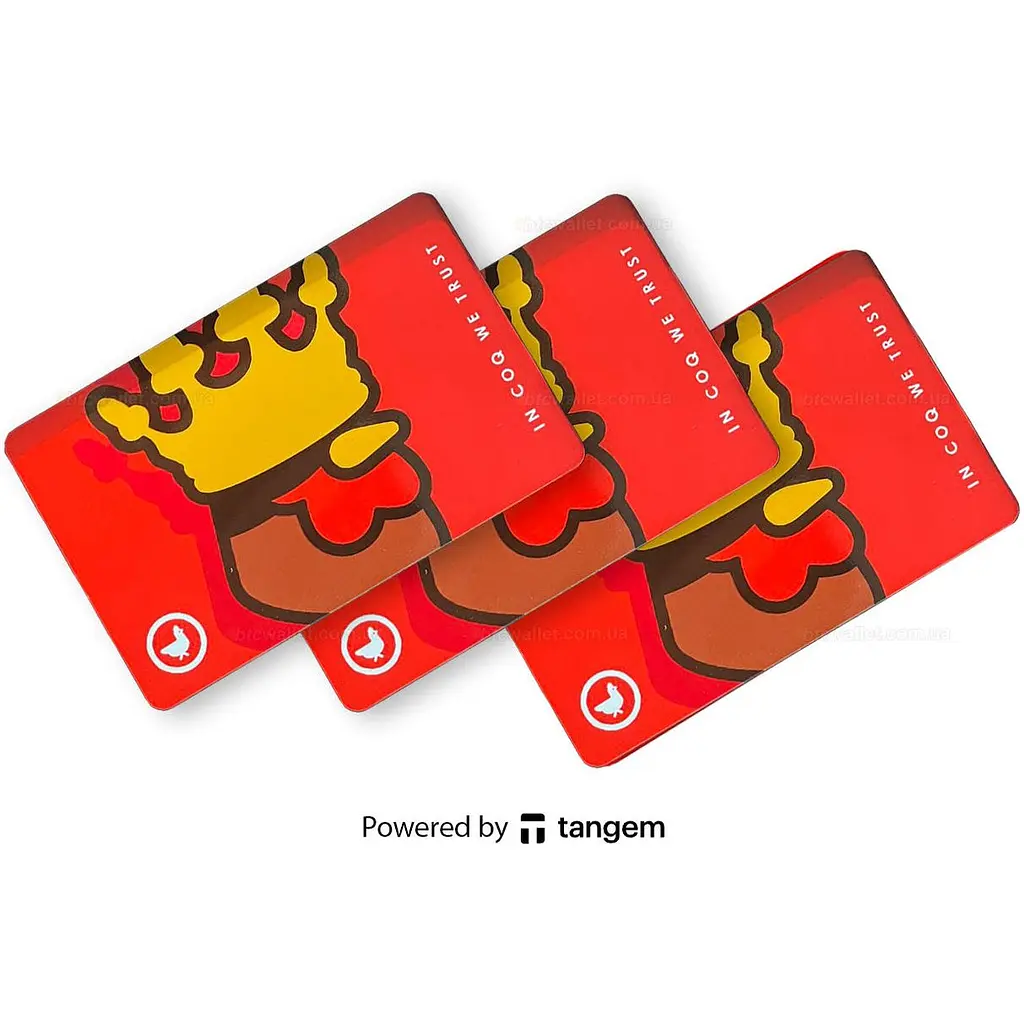 Криптогаманець Tangem 2.0 COQ Wallet набір з 3 карт (TG-COQ) - фото 2