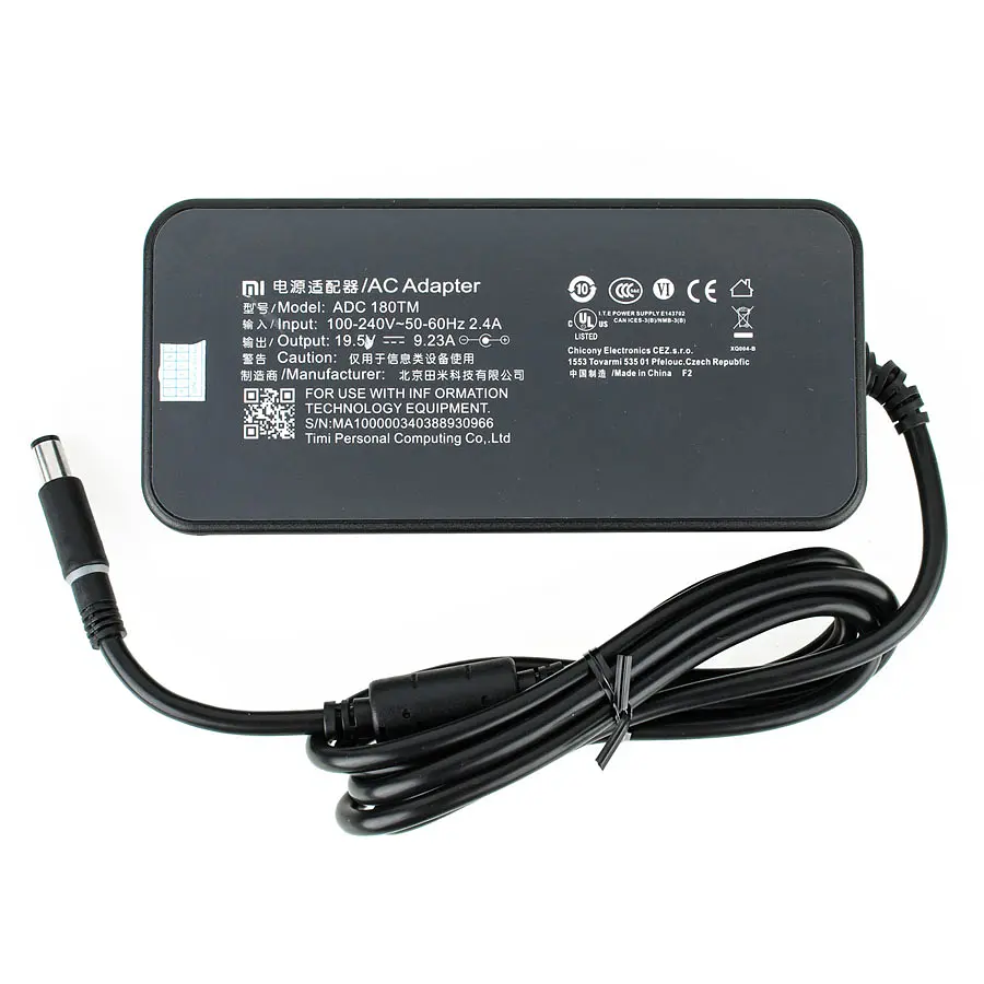 Блок живлення для ноутбука Xiaomi 19.5V, 9.23A, 180W, 7.4x5.0-PIN, black (без кабеля !)(ADC180TM) - фото 3