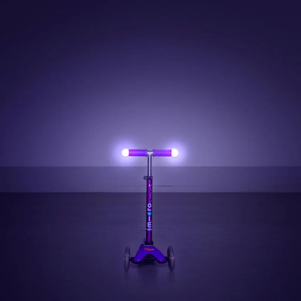 Самокат MICRO серії "Mini Deluxe Magic" – ФІОЛЕТОВИЙ (до 50 kg, триколісний, світло) Micro MMD129 - фото 6