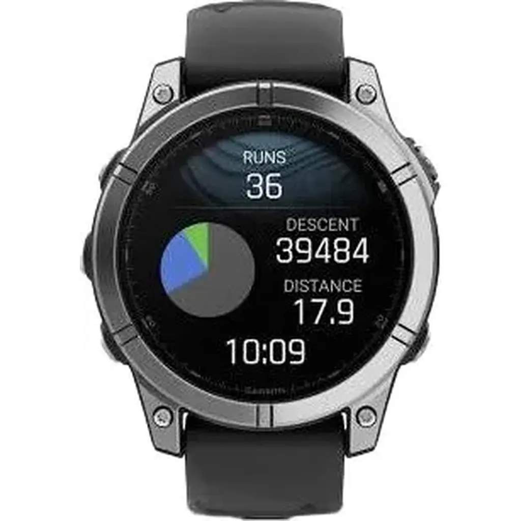 Смарт-часы Garmin Fenix E 47mm AMOLED Stainless Steel with Black Silicone Band 010-03025-02/00 - фото 6