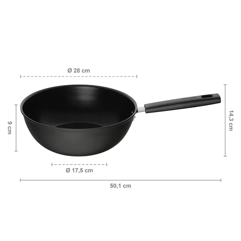 Сковорода WOK Fiskars Hard Face 28 см 1052233 - фото 2