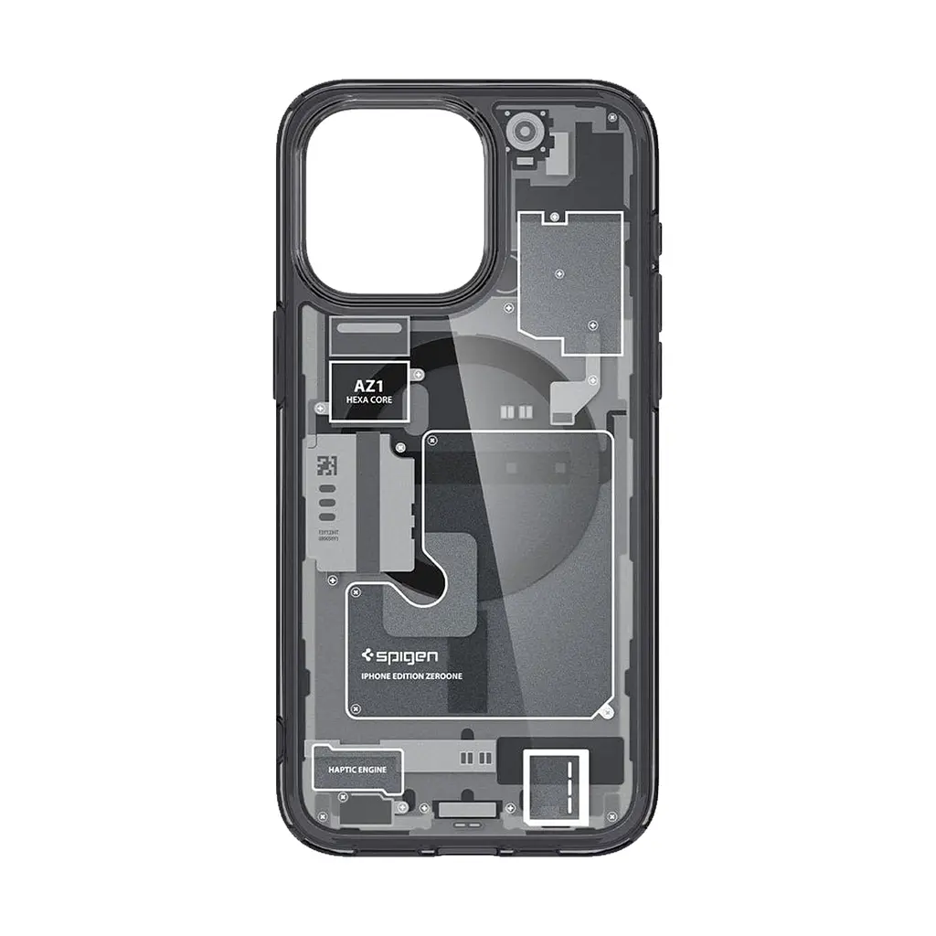 Чехол Spigen Ultra Hybrid MagSafe для iPhone 15 Pro Max Zero One (ACS06582) + защитное стекло - фото 3