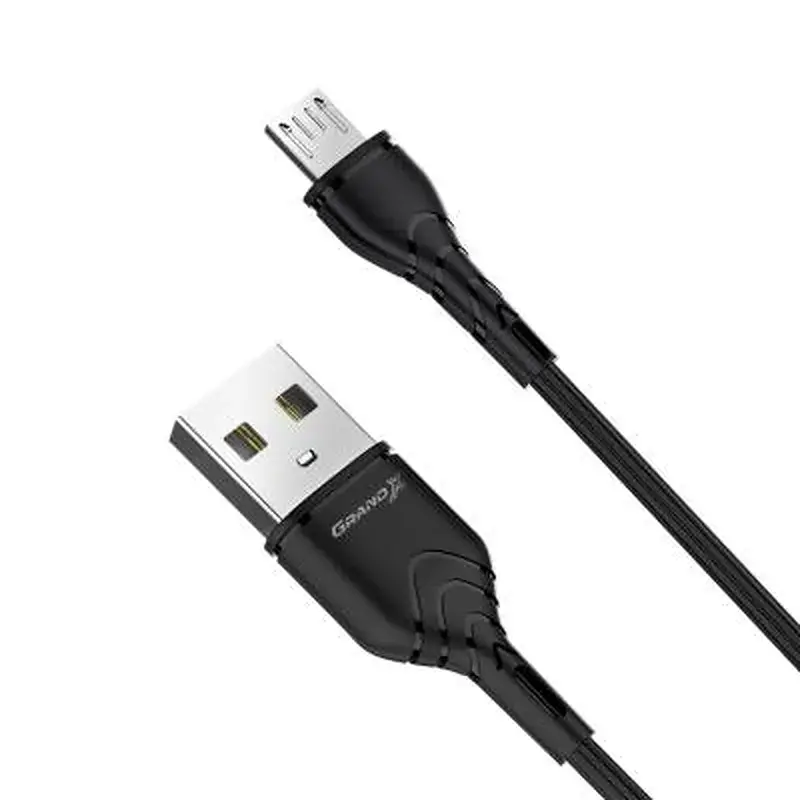Дата кабель USB 2.0 AM to Micro 5P 1.0m Grand-X (PM-03B) - фото 2
