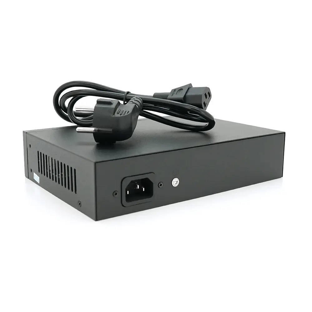 POE комутатор Merlion 6 POE 10/100 + 2 RJ45 10/100 вбудований блок живлення 52V 1.45A - фото 3