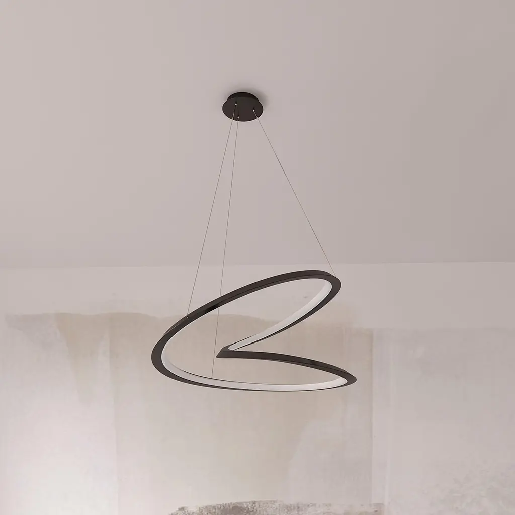 Люстра MJ-Light HELIX D600 4000K BK 12026 - фото 4